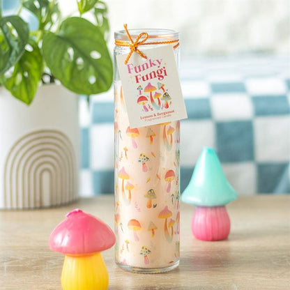 Funky Fungi Lemon & Bergamot Scented Tube Candle