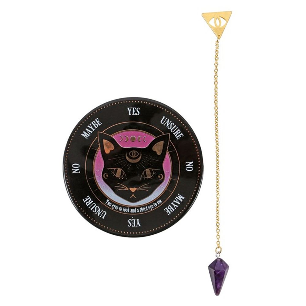 Mystic Mog Amethyst Pendulum Divination Kit