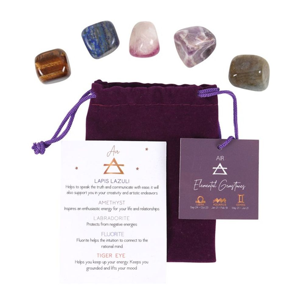 Air Element Tumble Gemstone Set