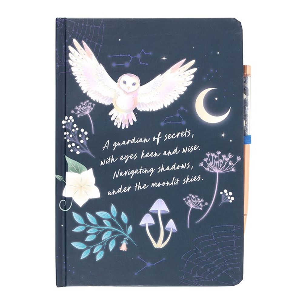 Night Owl Notebook & Sodalite Pen Set