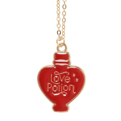 Love Potion Enamel Necklace Card & Envelope