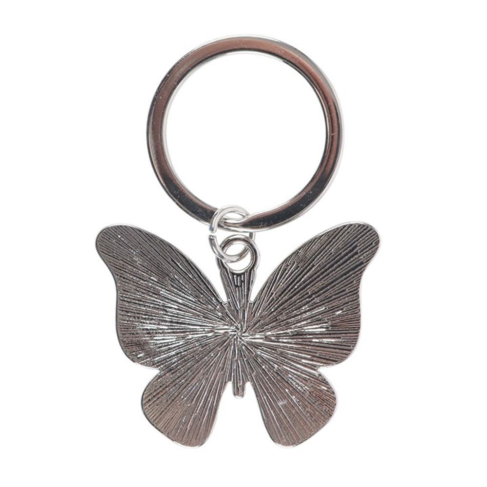 Silver Butterfly Keyring