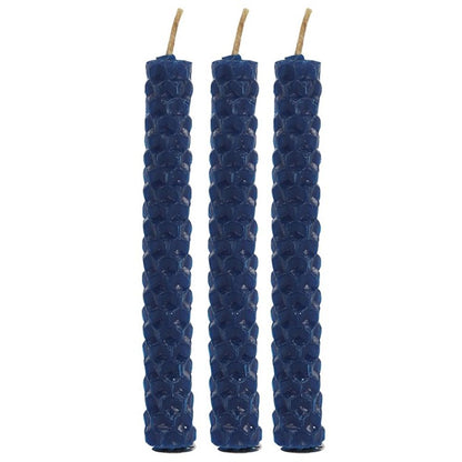 Blessed Bee Natural Blue Beeswax Spell Candles