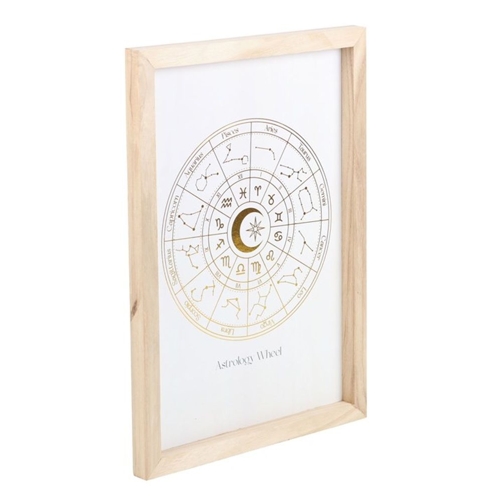 Off White Astrology Wheel Framed Print