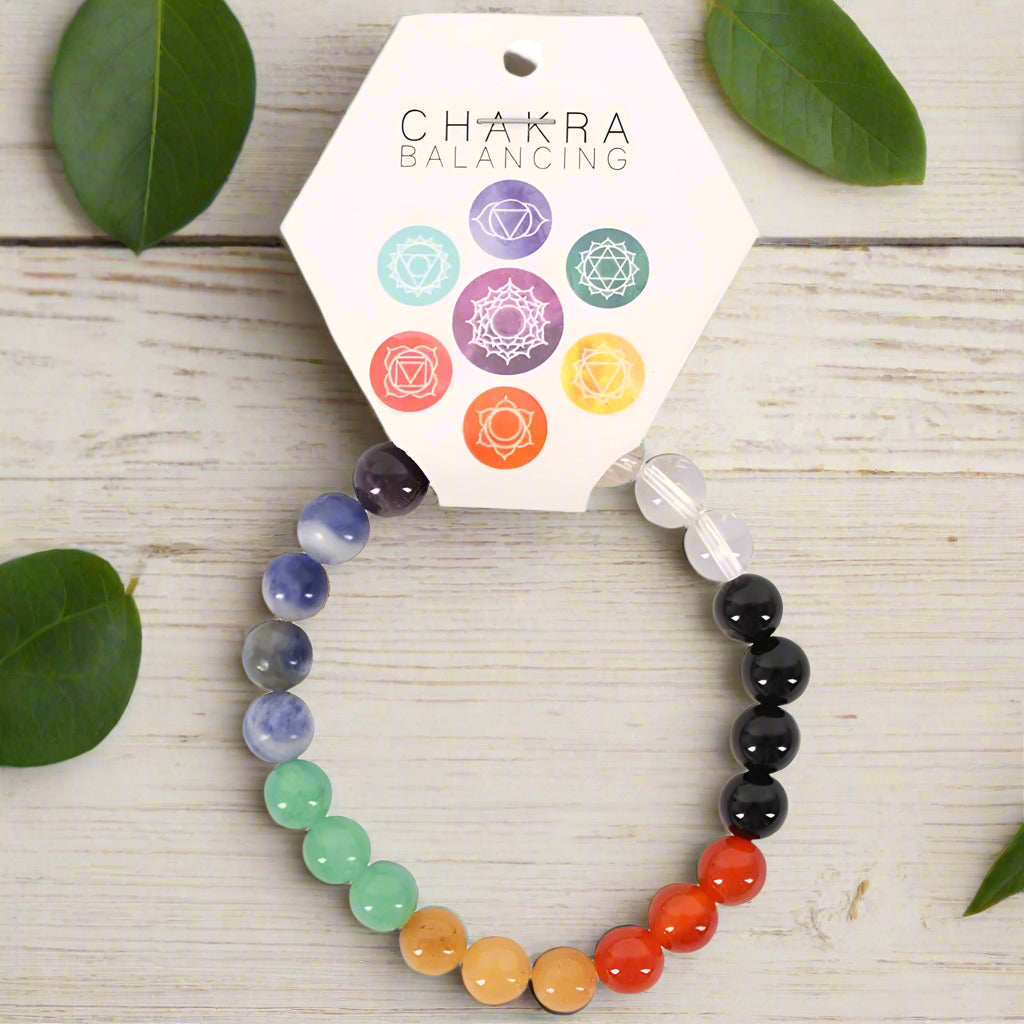 Crystal Chakra Ball Bracelet