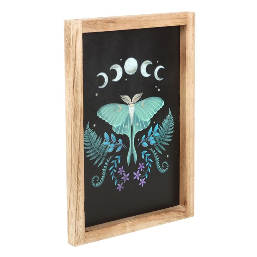 Luna Moth Wooden Framed Wall Print