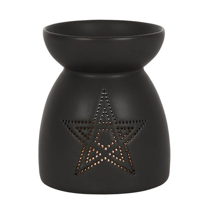 Pentagram Cut Out Oil Burner