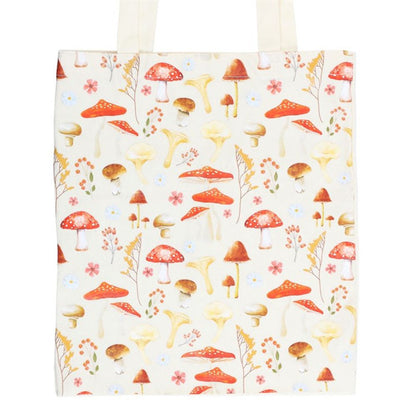 Mushroom Print Tote Bag