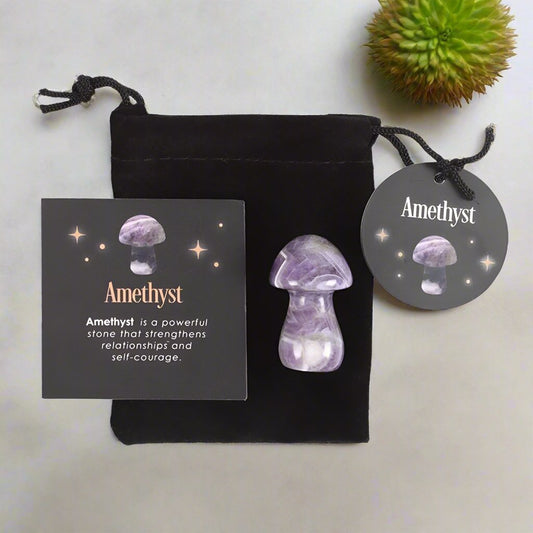 Magical Amethyst Crystal Mushroom