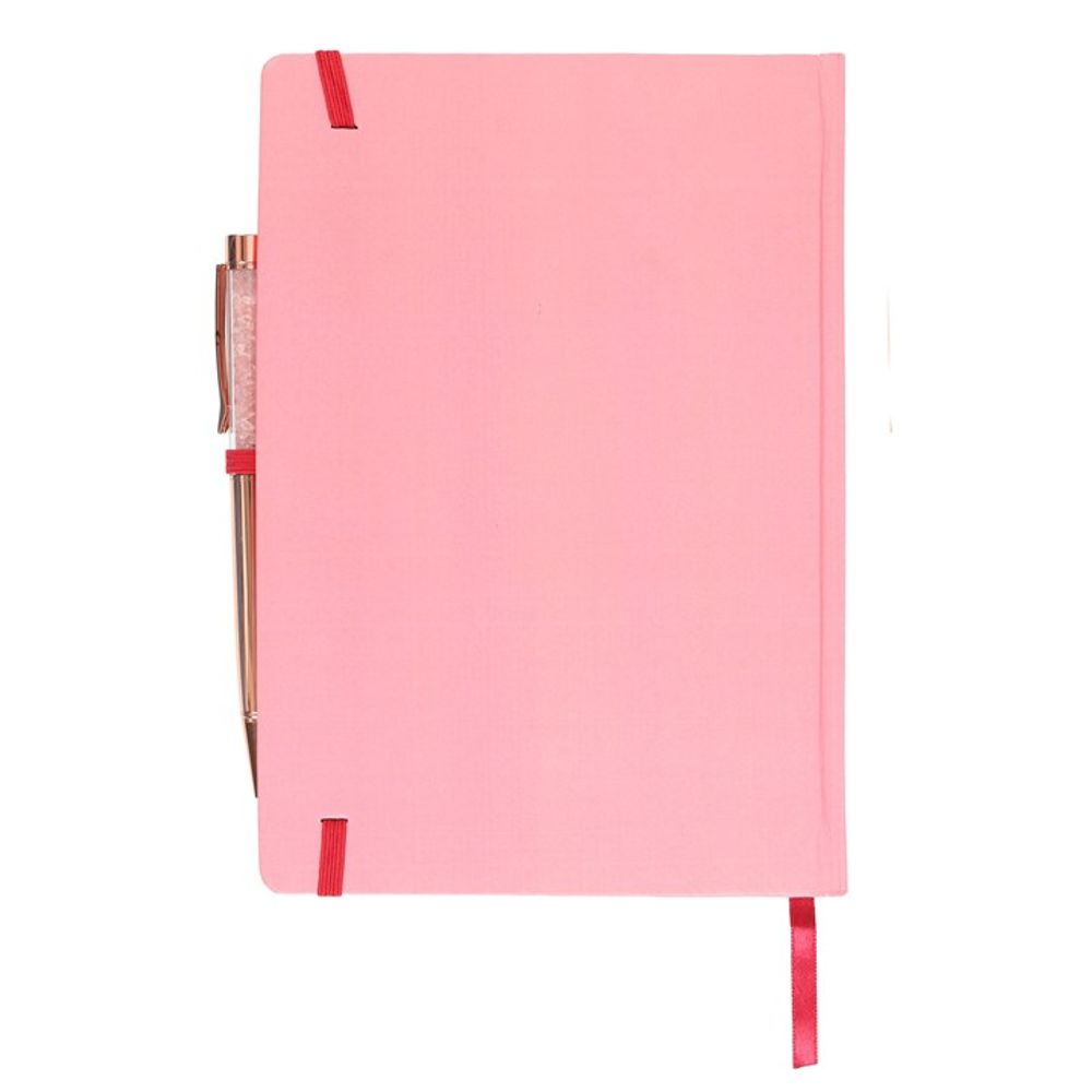 The Sun Gratitude Journal and Rose Quartz Pen Set